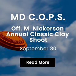 graphic of the sky for the MD COPS Off. M. Nickerson Annual Classic Clay Shoot 